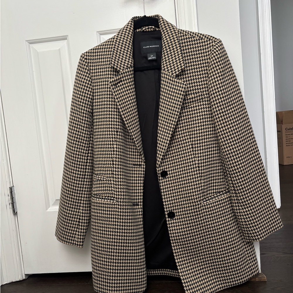Club Monaco | brown and black blazer | small